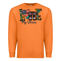 Carrot love my veteran Premium Sweatshirt - CowhideDigitalArt