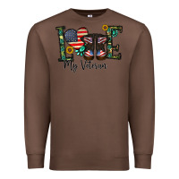 Chestnut love my veteran Premium Sweatshirt - CowhideDigitalArt