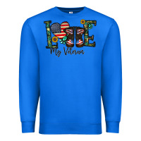 True Royal love my veteran Premium Sweatshirt - CowhideDigitalArt