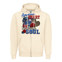 Sandshell american heart southern soul Zipper Hoodie - Zillion Design Studio