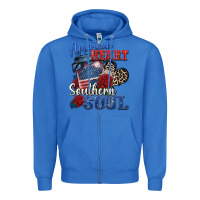True Royal american heart southern soul Zipper Hoodie - Zillion Design Studio