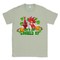 Matcha st. patrick's day roosters let's get lucked up Classic Tee - RanaPortraitStore