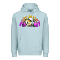 Blue Mist doge coin hodl on we're going to the moon retro sunset Premium Hoodie - Jasminsmagicworld