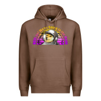 Chestnut doge coin hodl on we're going to the moon retro sunset Premium Hoodie - Jasminsmagicworld