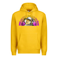 Lemon doge coin hodl on we're going to the moon retro sunset Premium Hoodie - Jasminsmagicworld