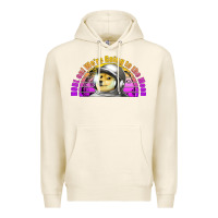 Tofu doge coin hodl on we're going to the moon retro sunset Premium Hoodie - Jasminsmagicworld