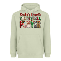 Matcha afro santa's favorite volleyball player for christ Heavyweight Hoodie - FaDigitalArtStudio