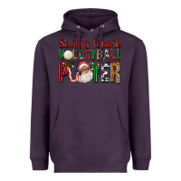Plum afro santa's favorite volleyball player for christ Heavyweight Hoodie - FaDigitalArtStudio