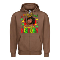 A Little Black History With Girl Juneteenth Zipper Hoodie | Teevron
