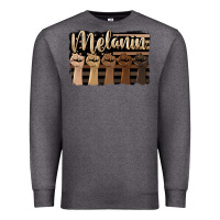 Charcoal Heather melanin american flag Premium Sweatshirt - HRA Design Shop