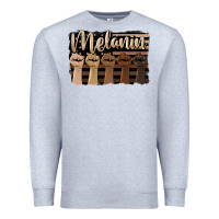 Heather Grey melanin american flag Premium Sweatshirt - HRA Design Shop