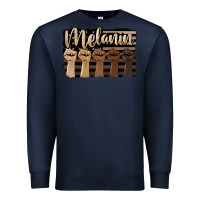 Navy melanin american flag Premium Sweatshirt - HRA Design Shop