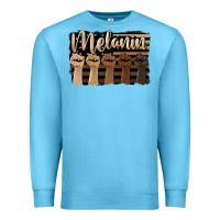 Ocean Blue melanin american flag Premium Sweatshirt - HRA Design Shop