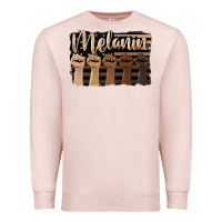 Pale Pink melanin american flag Premium Sweatshirt - HRA Design Shop