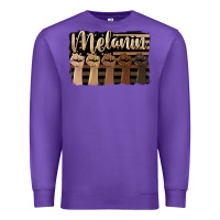 Purple melanin american flag Premium Sweatshirt - HRA Design Shop