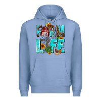 Colony Blue farm life Premium Hoodie - AdoDesignShop