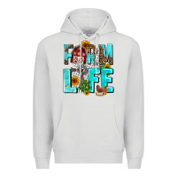 Dove Grey farm life Premium Hoodie - AdoDesignShop
