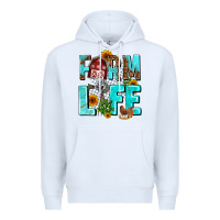 White farm life Premium Hoodie - AdoDesignShop