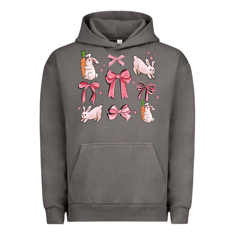 Pink Ribbons With Rabbits Urban Hoodie by MaliasSmallBusiness | Teevron