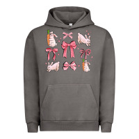 Pigment Tornado pink ribbons with rabbits Urban Hoodie - MaliasSmallBusiness