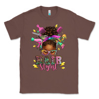 Chestnut hair stylist afro messy bun Classic Tee - texasbilliewilder