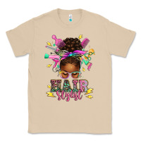 Mushroom hair stylist afro messy bun Classic Tee - texasbilliewilder