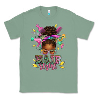 Sage hair stylist afro messy bun Classic Tee - texasbilliewilder