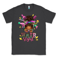 Smoke hair stylist afro messy bun Classic Tee - texasbilliewilder