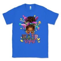 True Royal hair stylist afro messy bun Classic Tee - texasbilliewilder