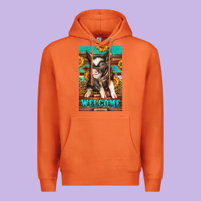 Western Pig Garden Premium Hoodie Designed By Lillyallendesigns