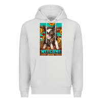 Dove Grey western pig garden Premium Hoodie - LillyAllenDesigns