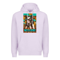 Lilac western pig garden Premium Hoodie - LillyAllenDesigns