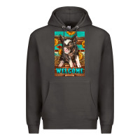 Smoke western pig garden Premium Hoodie - LillyAllenDesigns