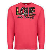 Cardinal love our troops Premium Sweatshirt - CowhideDigitalArt