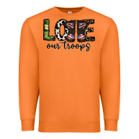 Carrot love our troops Premium Sweatshirt - CowhideDigitalArt