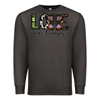 Smoke love our troops Premium Sweatshirt - CowhideDigitalArt