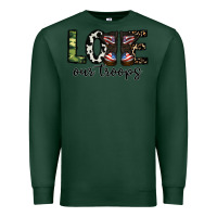 Sports Green love our troops Premium Sweatshirt - CowhideDigitalArt