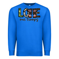 True Royal love our troops Premium Sweatshirt - CowhideDigitalArt