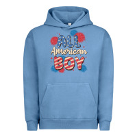 Pigment Pebble Blue all american boy Urban Hoodie - MaliasSmallBusiness