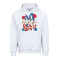 White all american boy Urban Hoodie - MaliasSmallBusiness