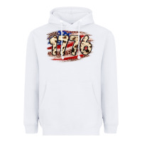 White 4th of July 1776 Heavyweight Hoodie - Neo Western