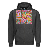 Charcoal Heather Easter bunny carrot and quail egg Zipper Hoodie - RanaPortraitStore