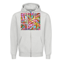 Dove Grey Easter bunny carrot and quail egg Zipper Hoodie - RanaPortraitStore