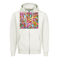 Oatmeal Heather Easter bunny carrot and quail egg Zipper Hoodie - RanaPortraitStore
