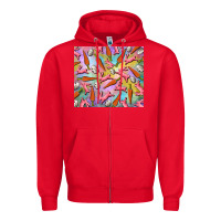 Red Easter bunny carrot and quail egg Zipper Hoodie - RanaPortraitStore