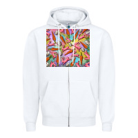 White Easter bunny carrot and quail egg Zipper Hoodie - RanaPortraitStore