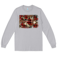 Moon Dust christmas leopard cowhide background Long Sleeve Tee - BarkalooDesign