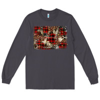 Smoke christmas leopard cowhide background Long Sleeve Tee - BarkalooDesign