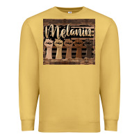 Antique Gold melanin American flag Premium Sweatshirt - HRA Design Shop