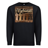 Black melanin American flag Premium Sweatshirt - HRA Design Shop